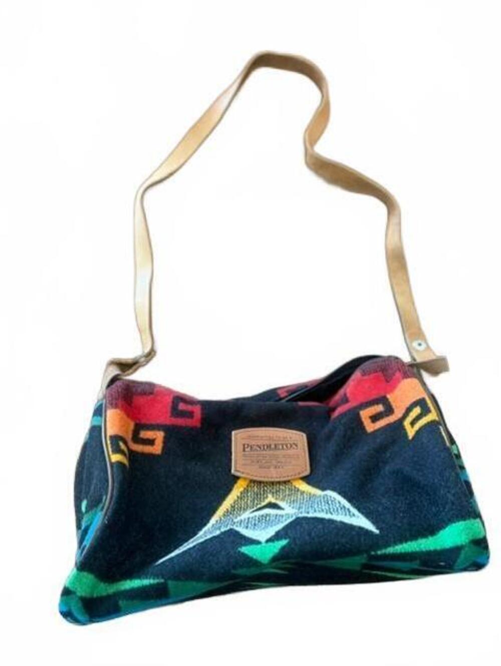 New Pendleton Wool Leather Crossbody Bag